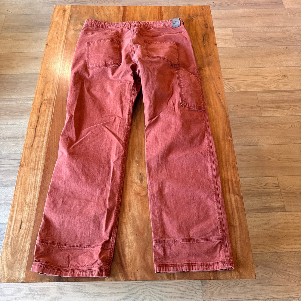Prana Men's Burnt Orange Carpenter Style Jeans Size 36x32 - Picture 5 of 6